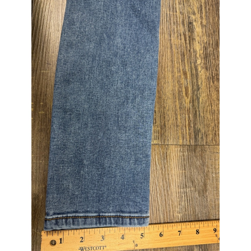 Indigo Rein Skinny Jeans Sz 7 Blue Distressed Ripped High Rise Medium Wash Denim - Picture 7 of 10
